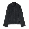 Our Legacy Shrunken Fullzip Polo Phantom Stripe Velour