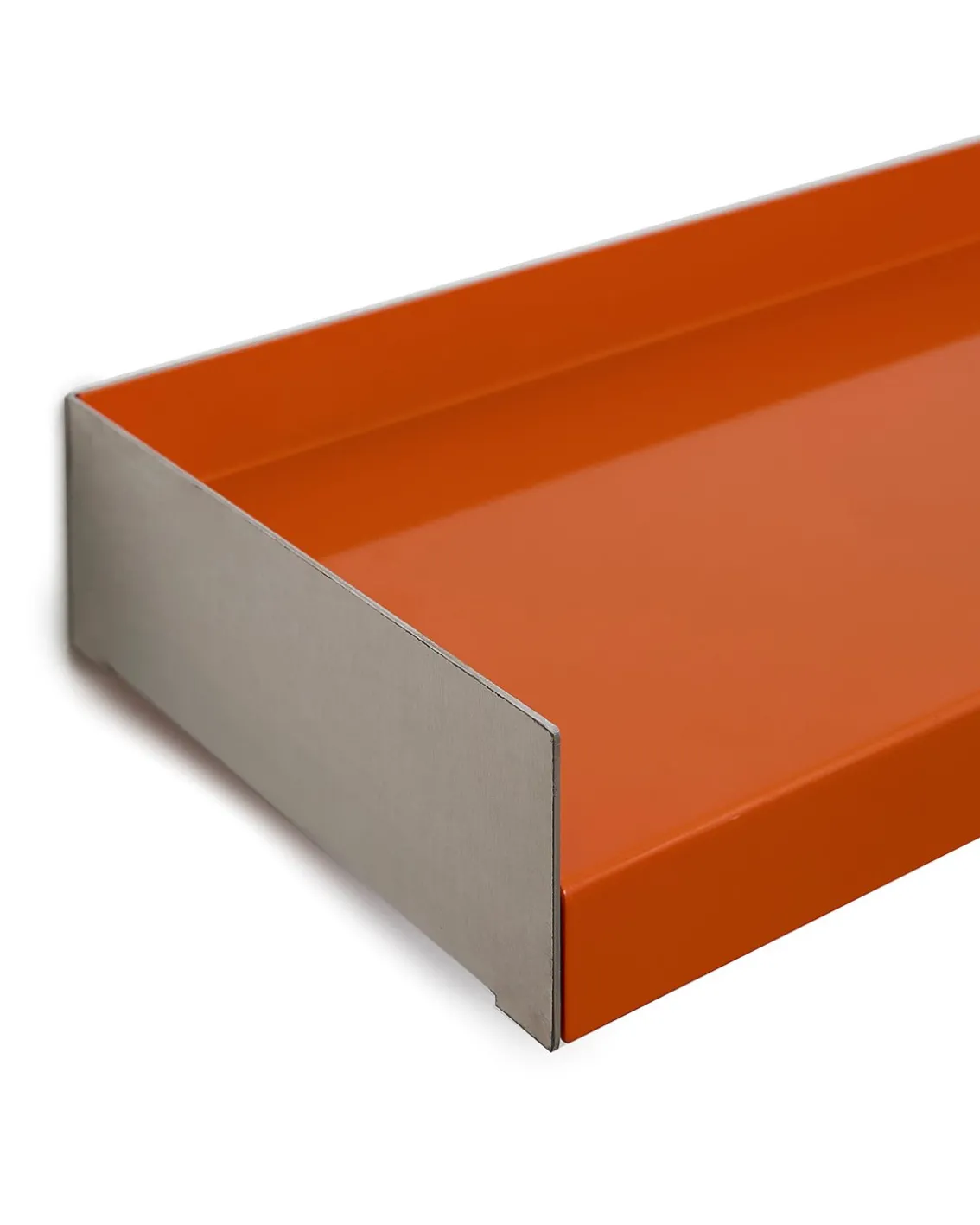 Our Society Kompakt Shelf Raw Aluminum/Orange Gloss