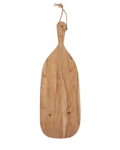 Oval Cutting Board With Handle Acacia Wood