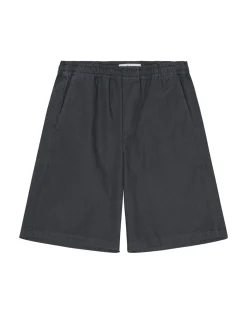 Palmes Cotton Ripstop Shorts Charcoal