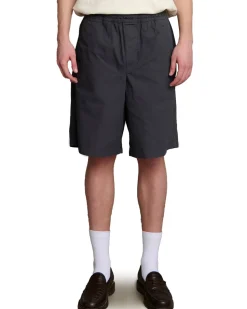 Palmes Cotton Ripstop Shorts Charcoal