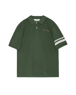 Palmes Global Pique Polo Dark green