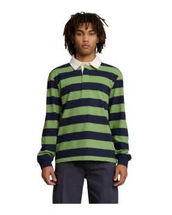Palmes Striped Rugby Shirt Blue/green