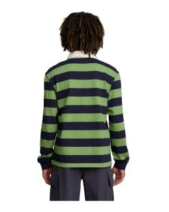 Palmes Striped Rugby Shirt Blue/green
