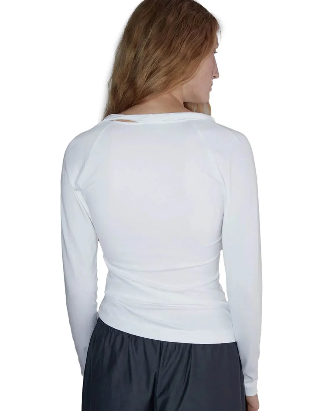 Paloma Wool Camille Long Sleeve Top White
