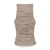 Paloma Wool Hari Gathered Top Beige