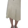 Paloma Wool Lai Pleated Midi Skirt Ecru