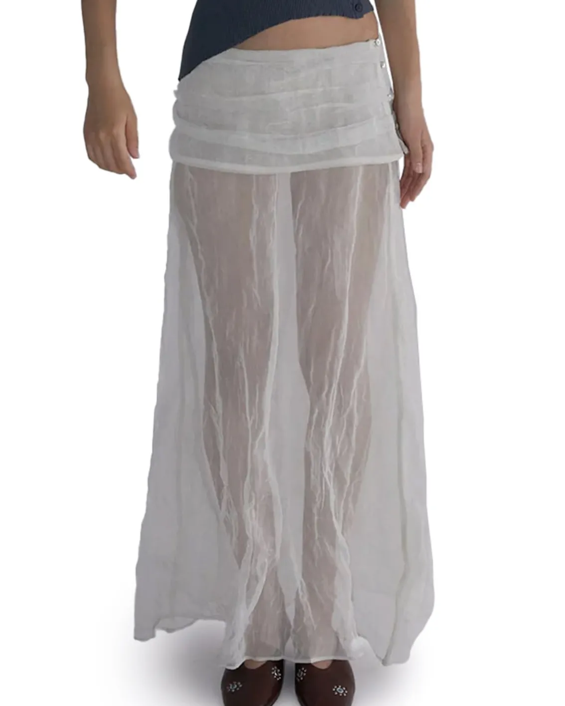 Paloma Wool Mae Long Skirt Off White