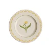 Pick a Poppy Cottage Flower Salad Plate Yellow