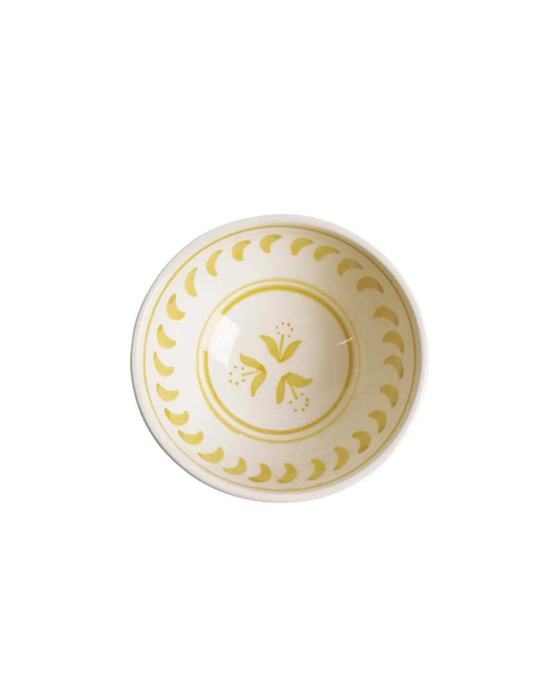 Pick a Poppy Cottage Flower Small Bowl Yellow
