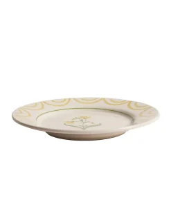 Pick a Poppy Cottage Flower Dinner Plate Yellow
