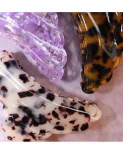 Pico Elly Hair Claw White Leo
