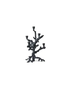 POLSPOTTEN Apple Tree Candle Holder L Graphite