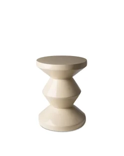POLSPOTTEN Zig Zag Stool Beige