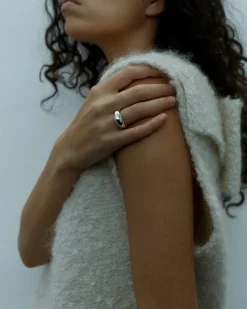 Ragbag Drop Ring Silver