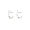 Ragbag Dualism Sculptural Earrings Silver