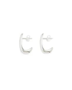 Ragbag Dualism Sculptural Earrings Silver