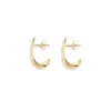 Ragbag Dualism Sculptural Earrings Gold