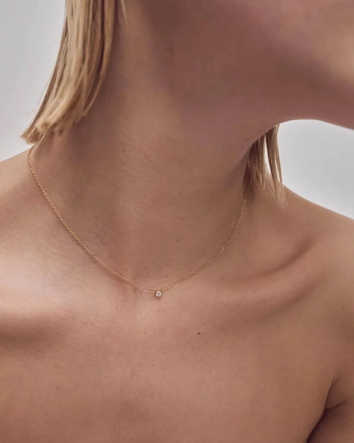 Ragbag Oda Floating Necklace Gold