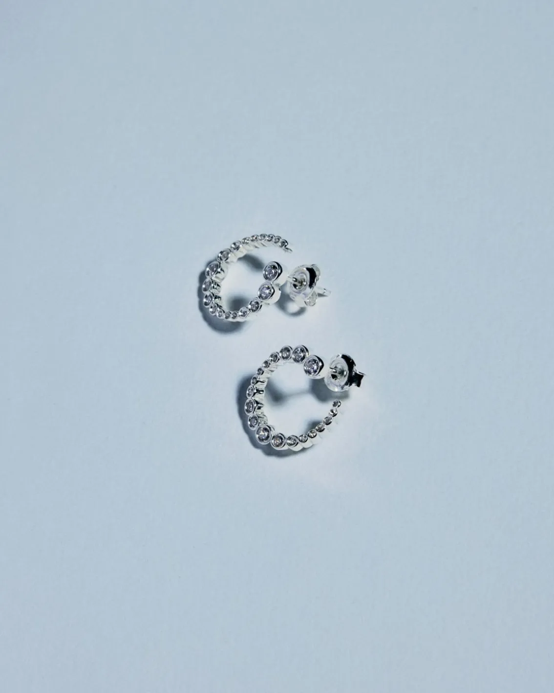 Ragbag Odette Spiral Earrings Silver