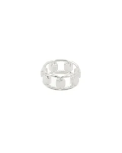 Ragbag Reflection Link Ring Silver