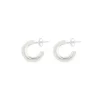 Ragbag Reflection Small Hoops Silver