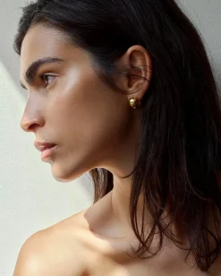 Ragbag Reflection Small Hoops Gold