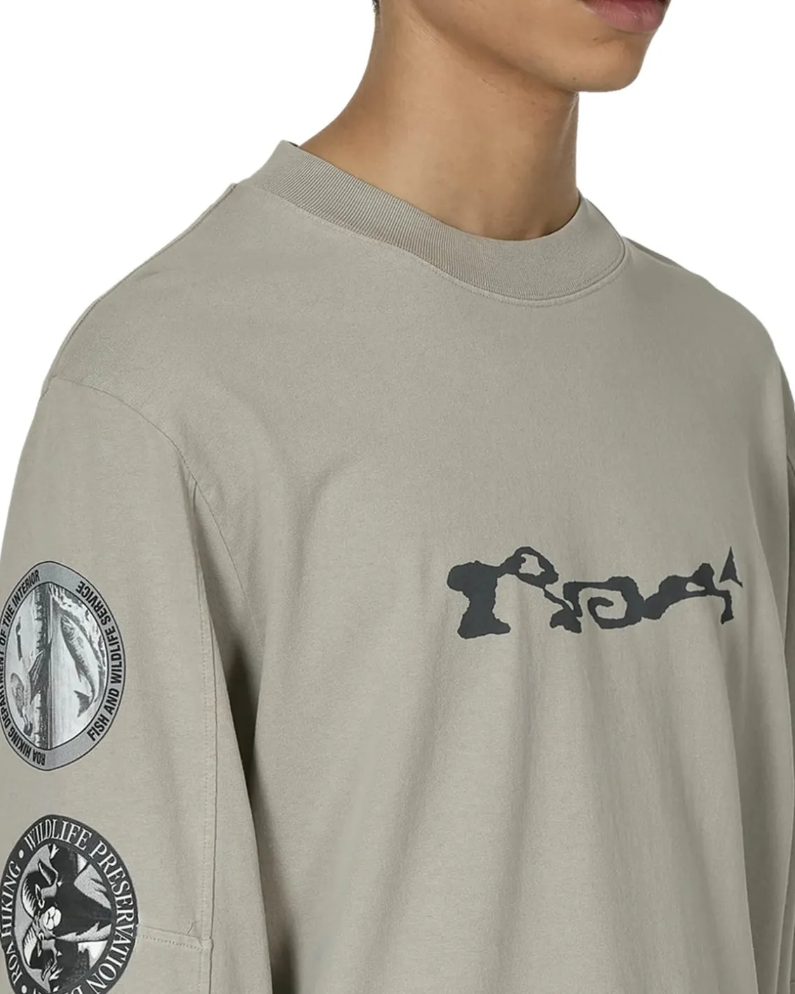 ROA Division Long Sleeve Light Grey