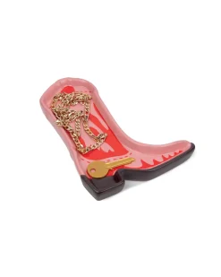 Rodeo Cowboy Boot Storage Tray Red/Pink
