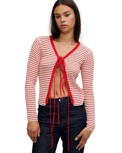 Résumé Finnleyrs Knit Cardigan Red Stripe