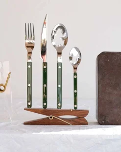 Sabre Paris Bistro Dinner Fork Green