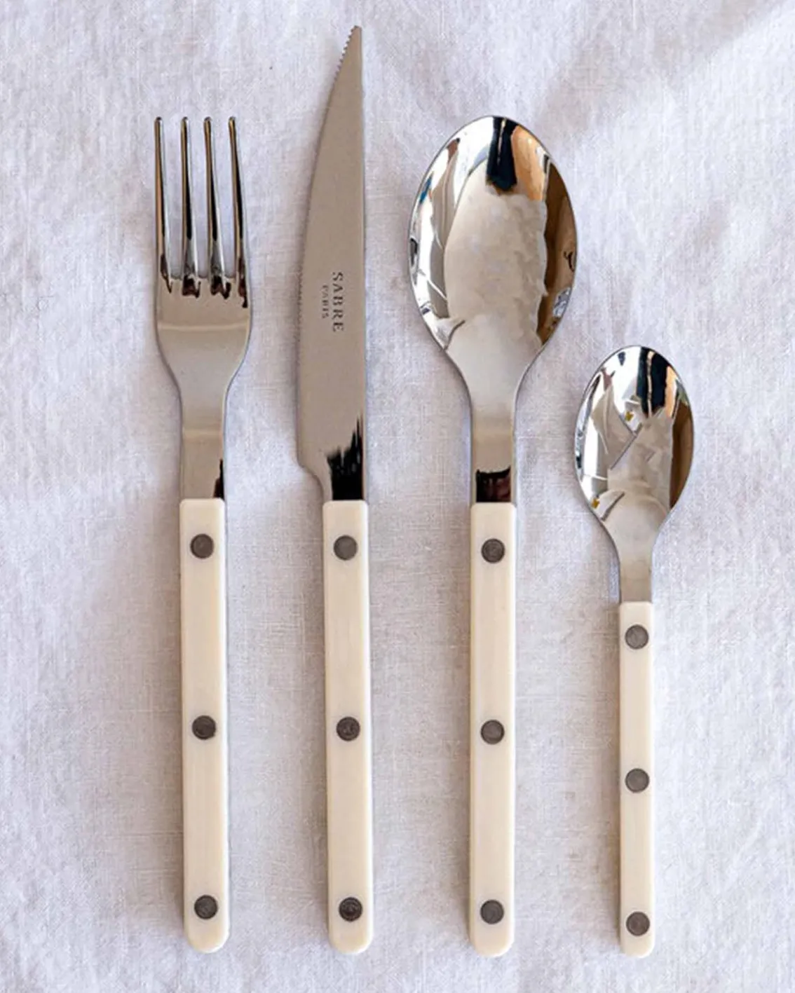 Sabre Paris Bistro Dinner Knife Ivory