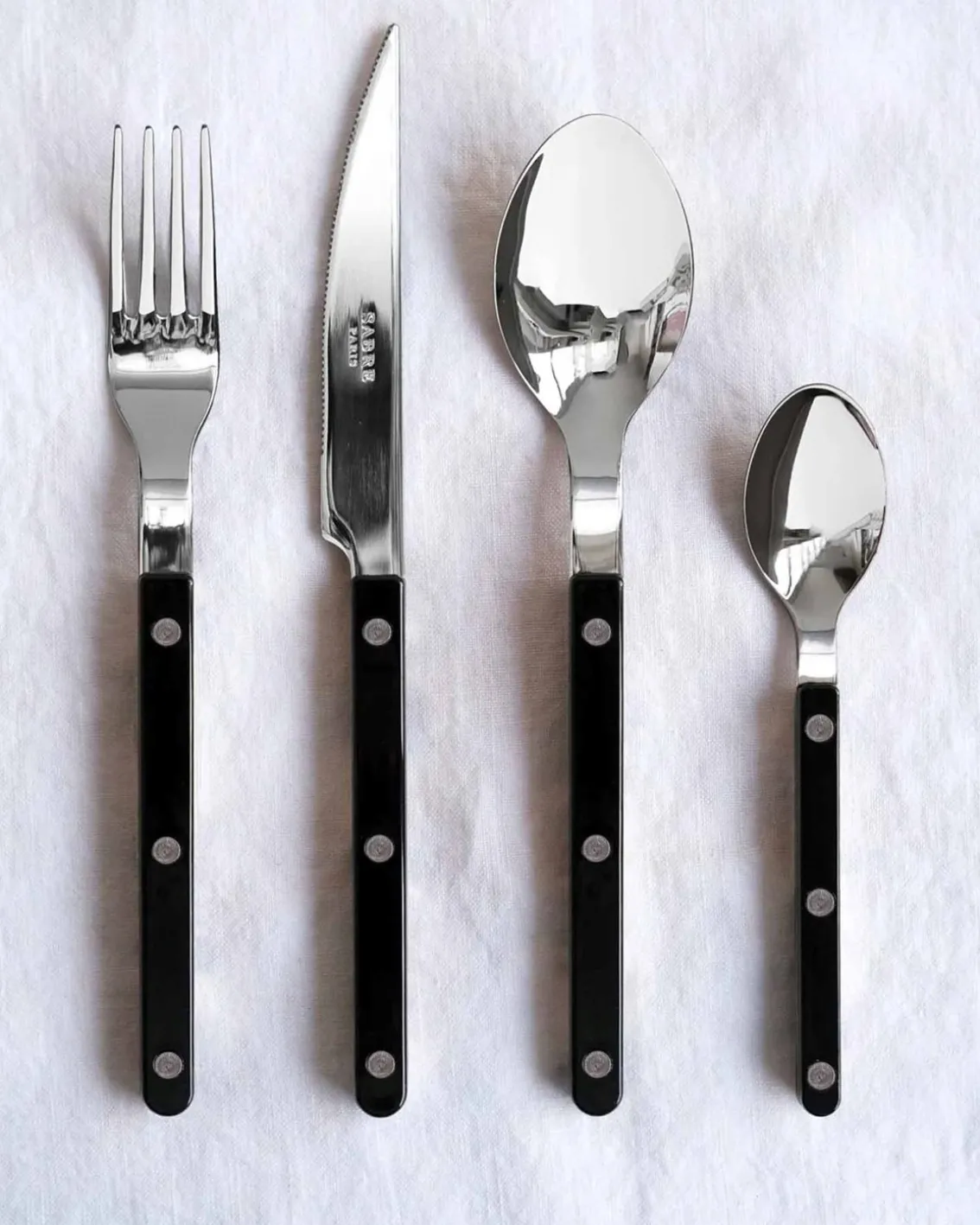 Sabre Paris Bistro Dinner Fork Black