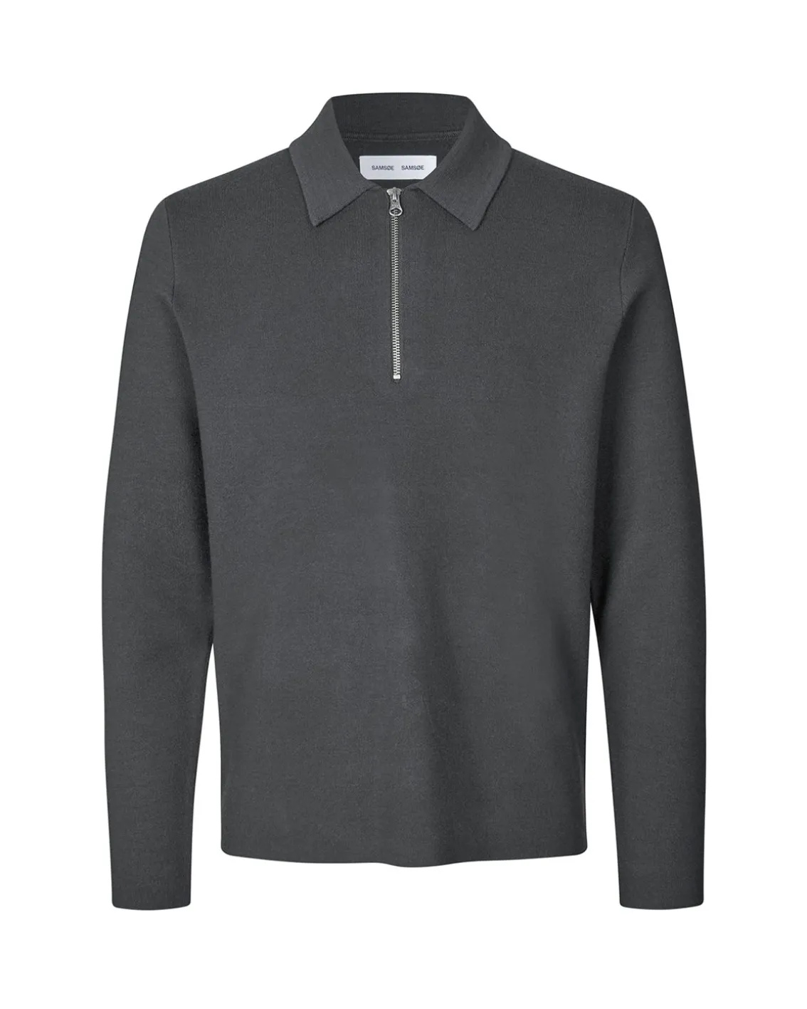 Samsøe Samsøe Guna Half Zip Volcanic Ash