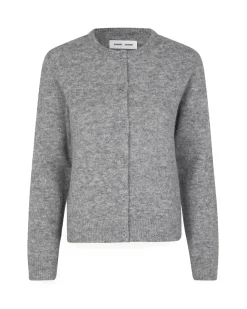Samsøe Samsøe Nor Short Cardigan Grey Melange