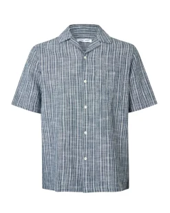 Samsøe Samsøe Saoscar Ap Shirt Orion Blue Stripe