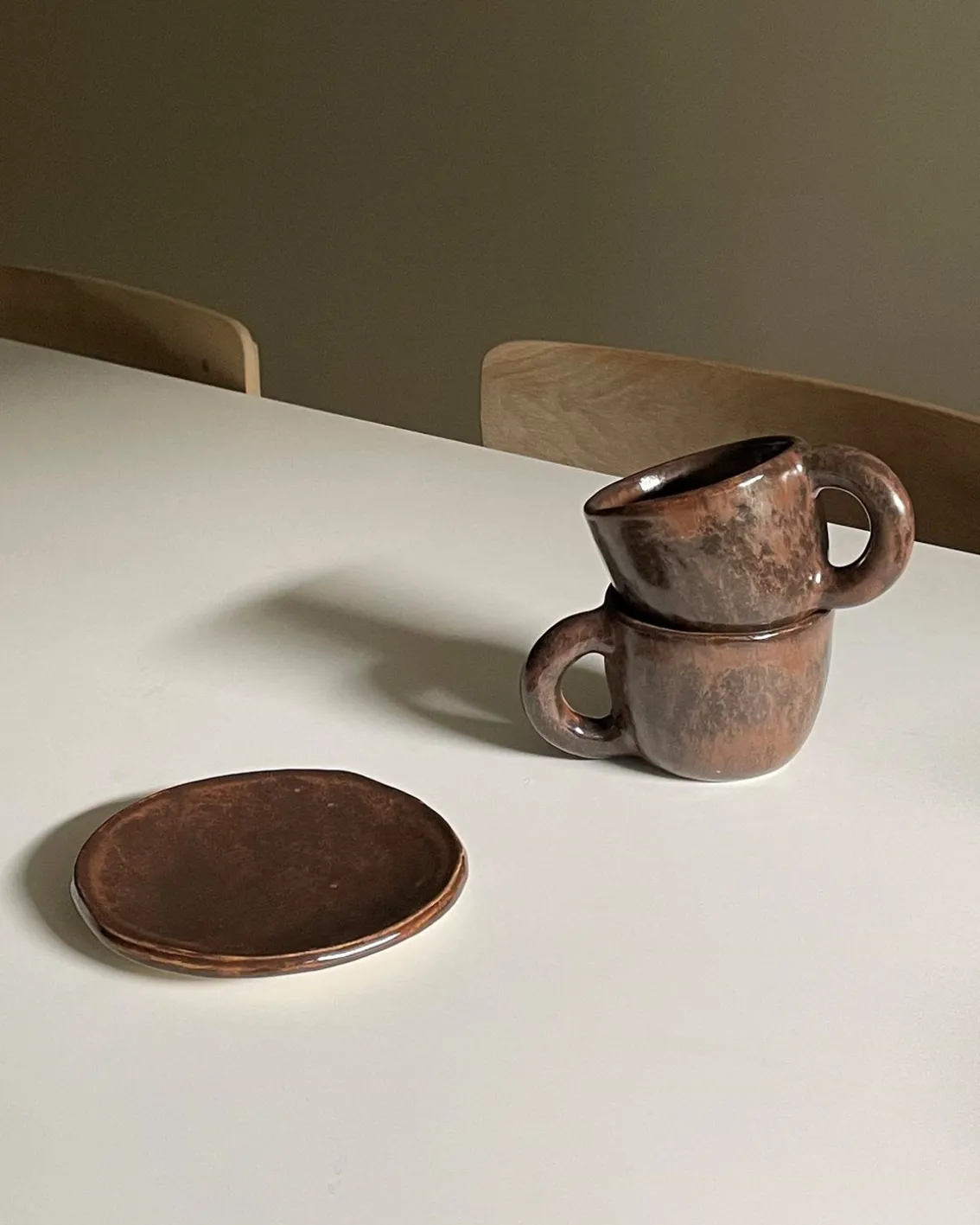 Sandra Li Studio Chunky Plate Mocca