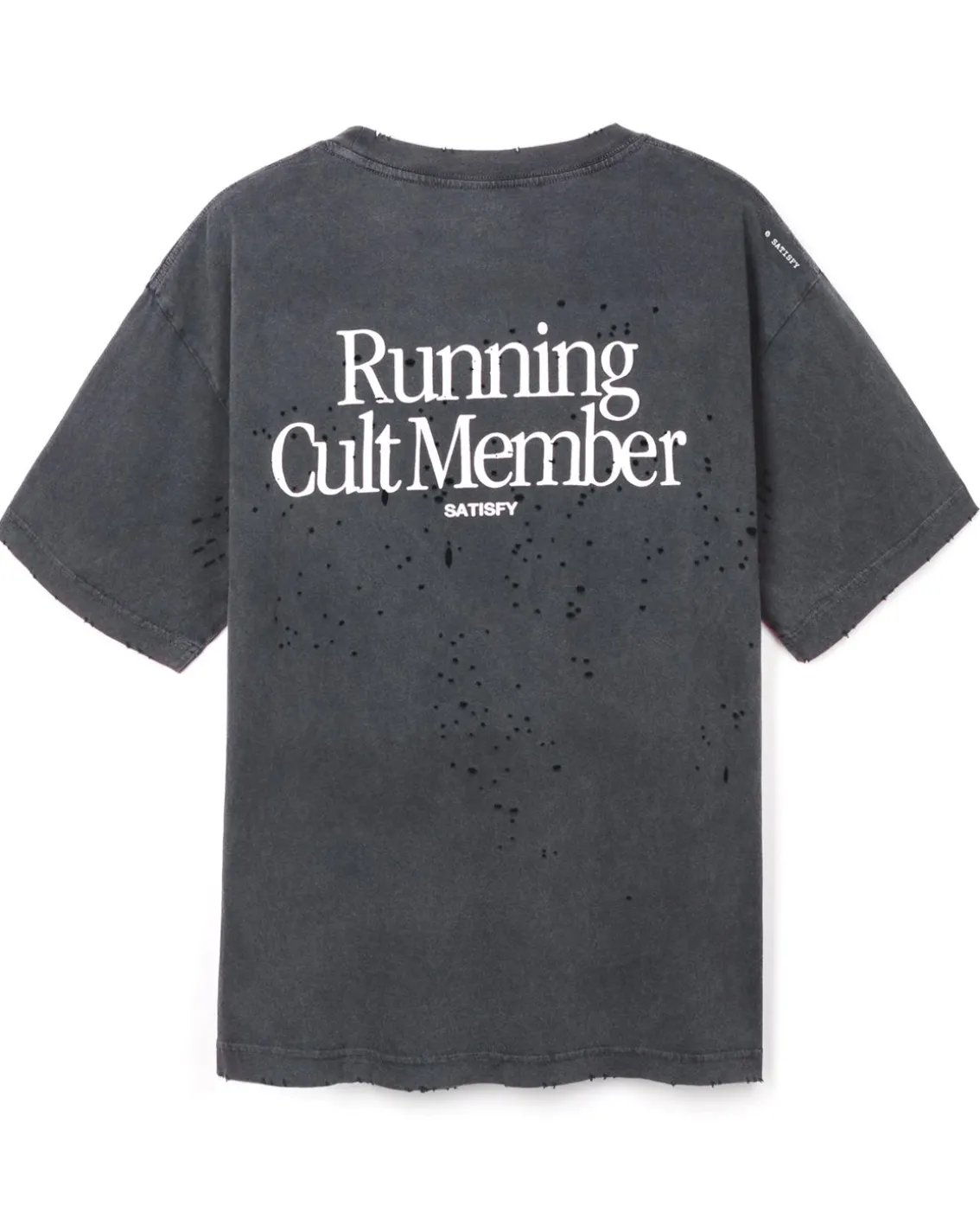 Satisfy Mothtech T-Shirt Running Cult Member Aged Black