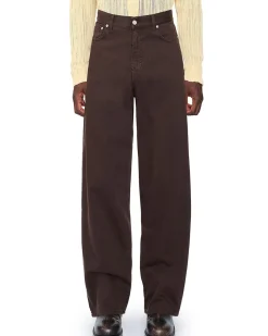 Séfr Wide Cut Jeans Washed Brown