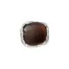 Simuero Boya Ring Brown Silver