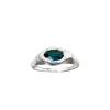 Simuero Faro Ring Blue Silver