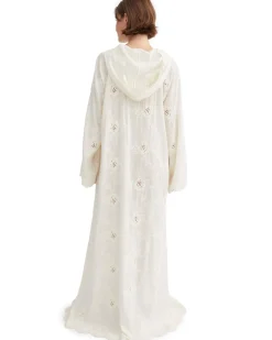Skall Studio Camellia Hood Dress Light Cream