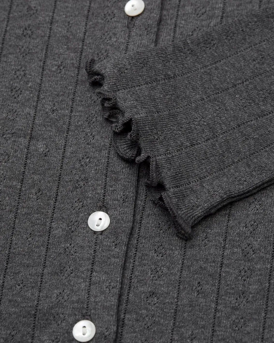Skall Studio Edie Cardigan Dark Grey Melange