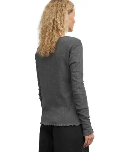 Skall Studio Edie Cardigan Dark Grey Melange