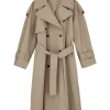 Skall Studio Mahsa Trenchcoat Stone Moss