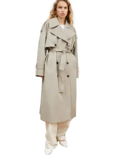 Skall Studio Mahsa Trenchcoat Stone Moss