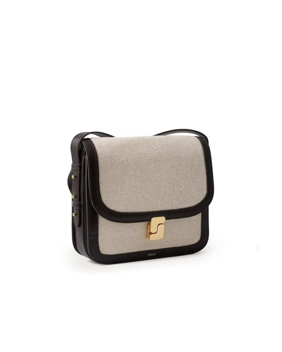 Soeur Bellissima Maxi Bag Ecru/Brown