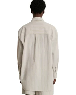 Soeur Carlotta Shirt Light Grey/Ecru