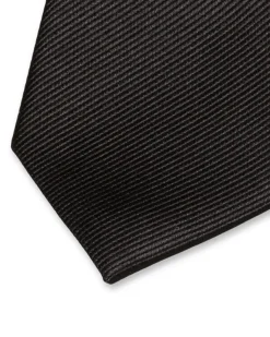 Solid Silk Tie Black