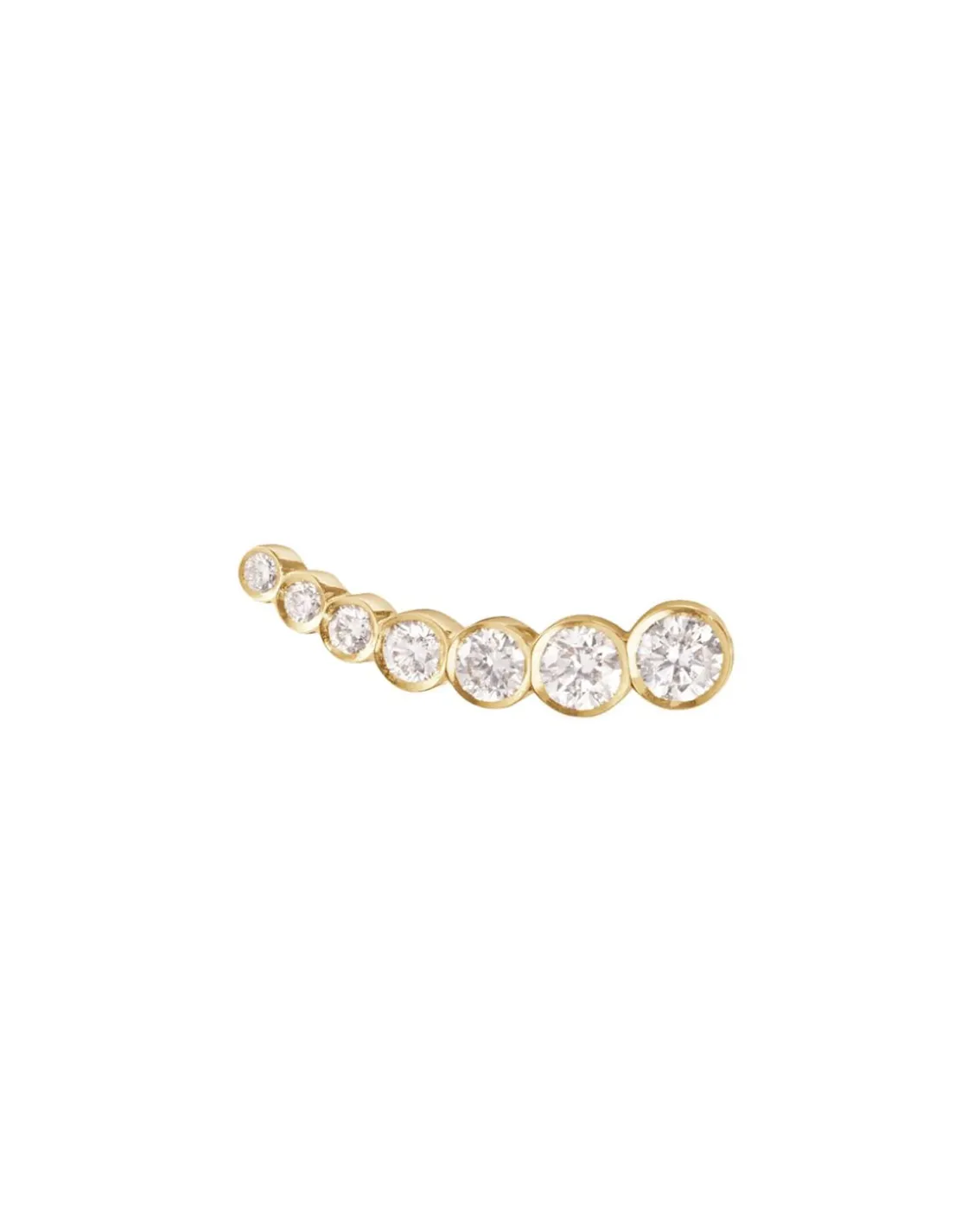 Sophie Bille Brahe Petit Croissant De Lune Earring Left Gold